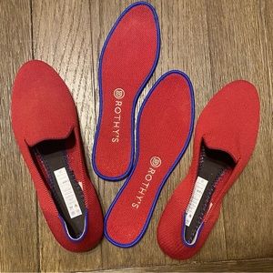 Red Rothy’s Loafers in size 9.5